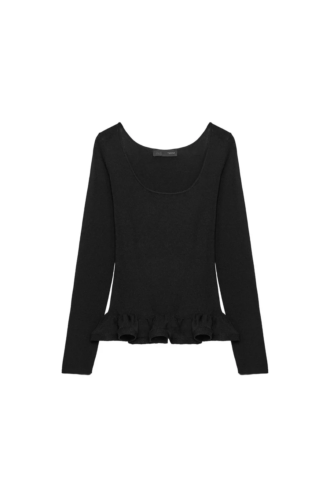 Вязаный джемпер с оборками, Zara