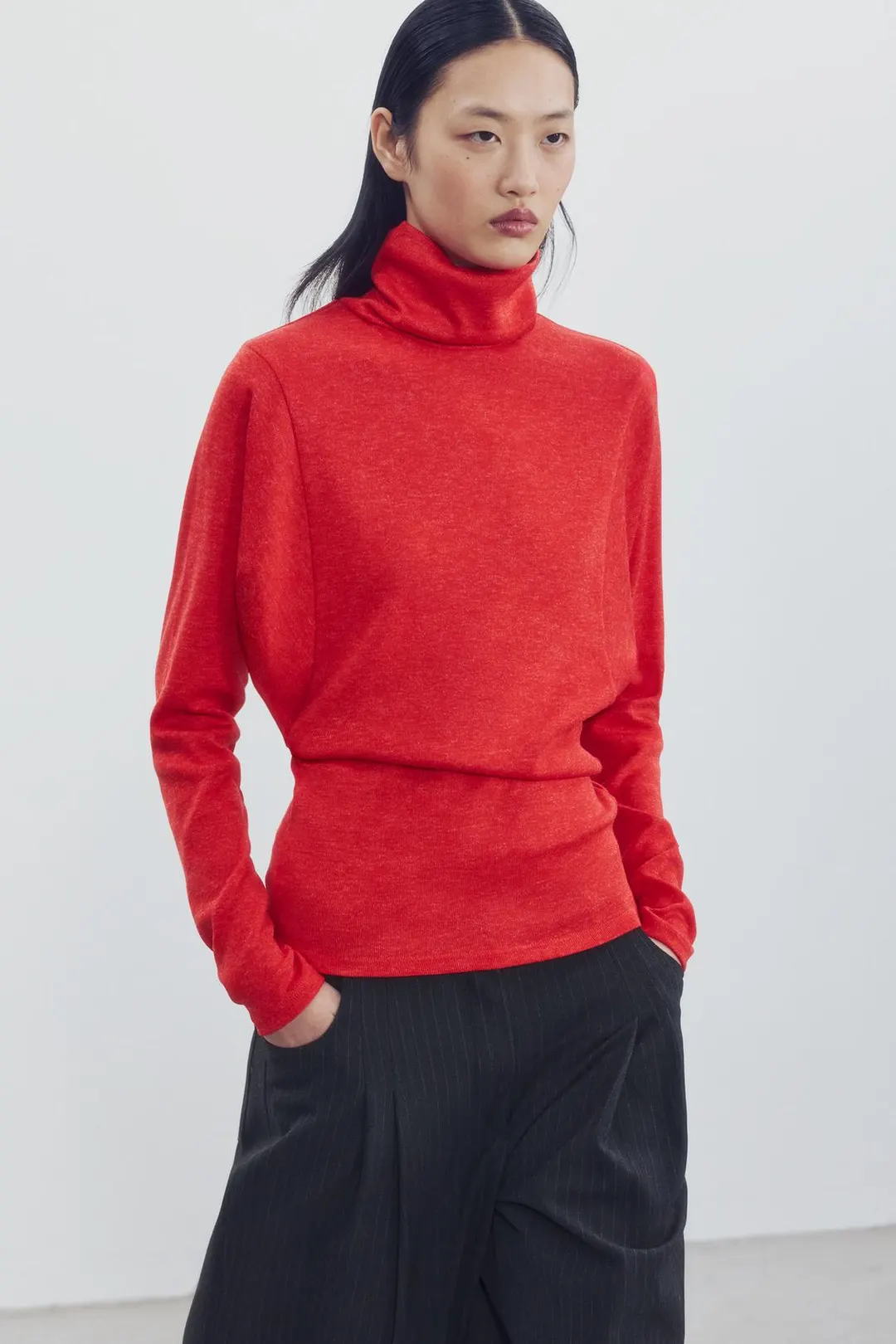 Футболка с высоким воротником, Zara