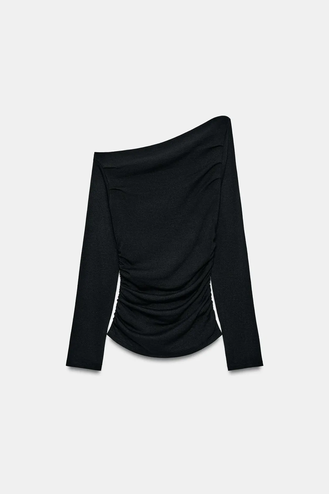 Асимметричный топ с драпировкой, Zara