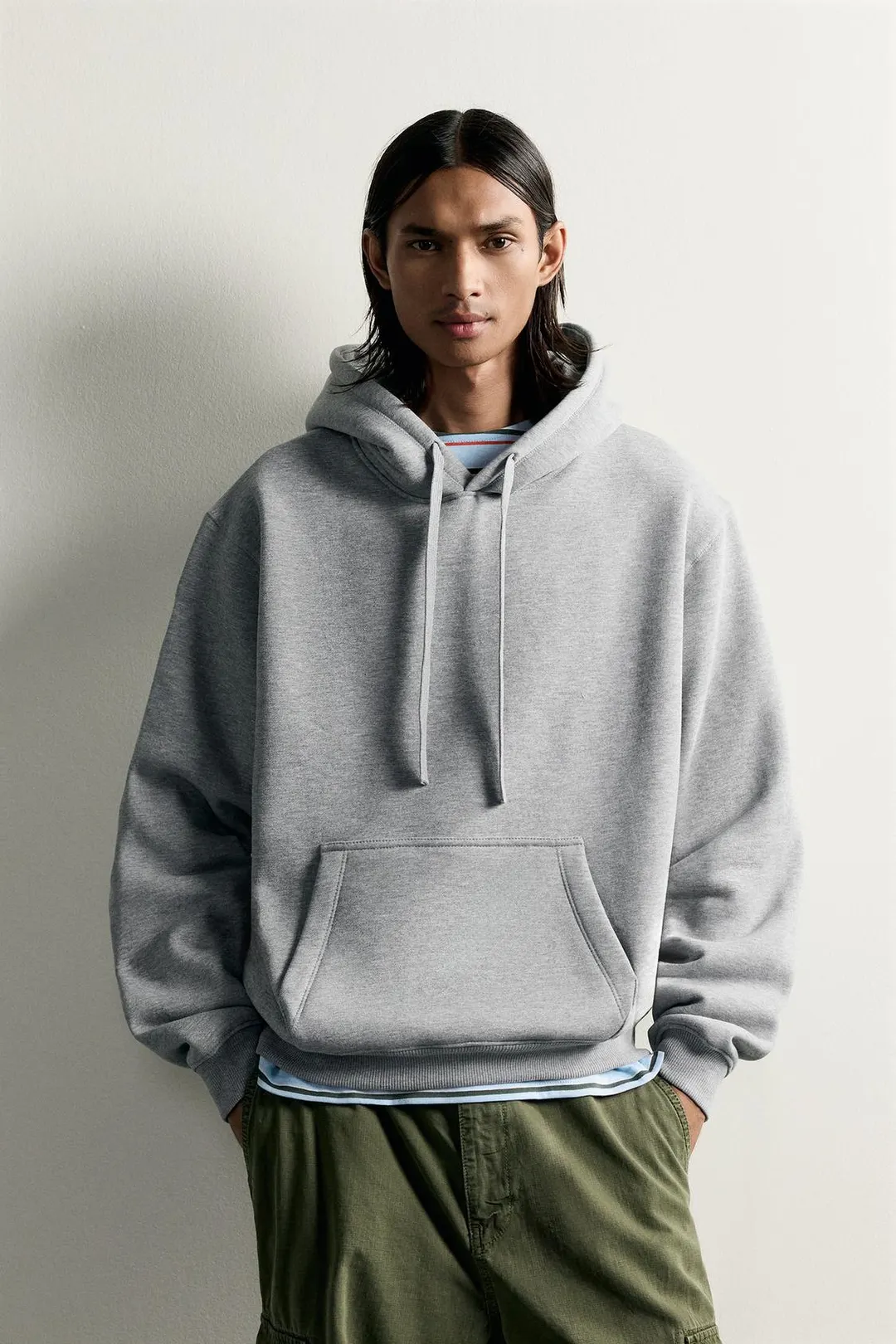 Худи базовое свободного кроя, Zara