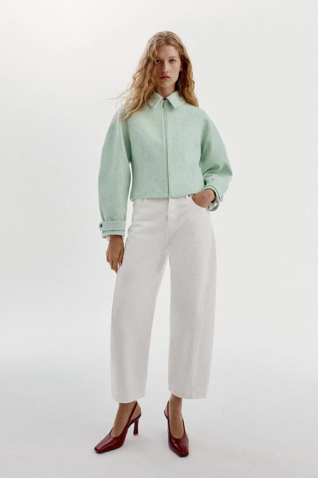 Куртка фактурная на молнии, Zara