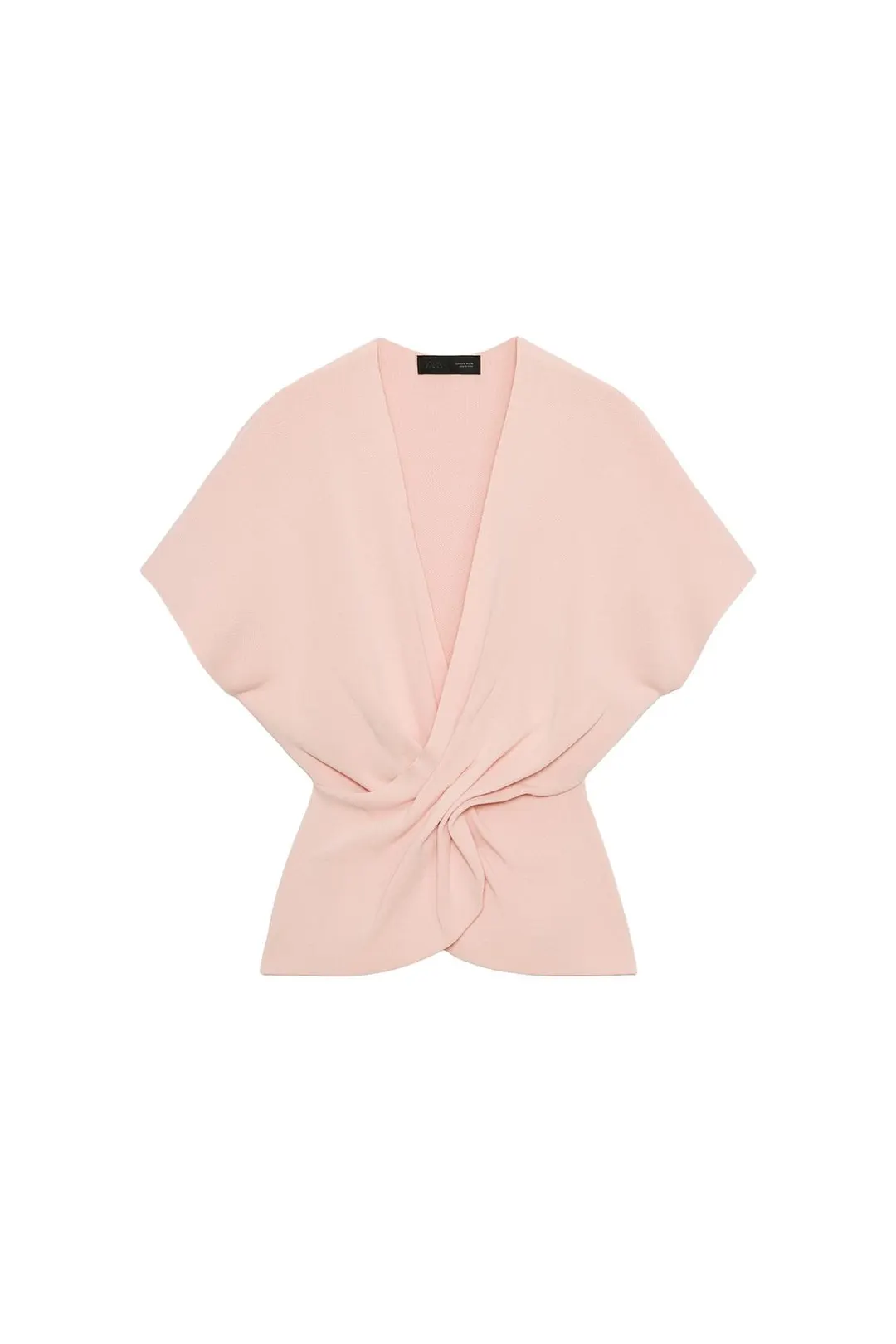 Трикотажный топ с драпировкой, Zara