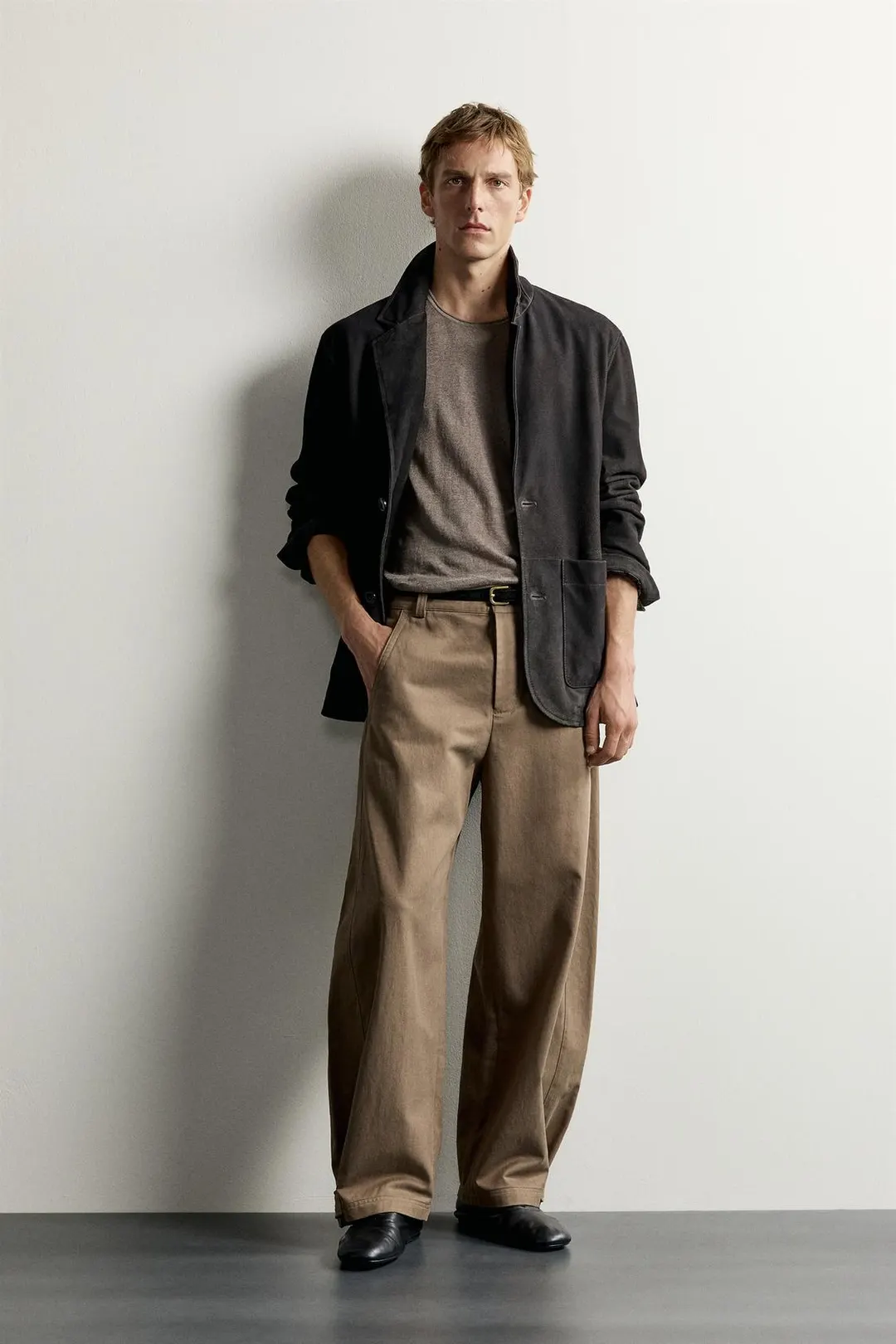 Брюки фасона баллон с хлястиками, Zara