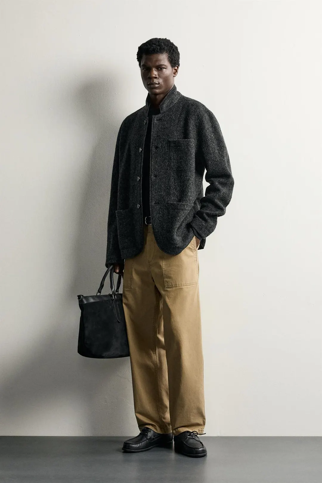 Блейзер свободного кроя из смесовой шерсти, Zara