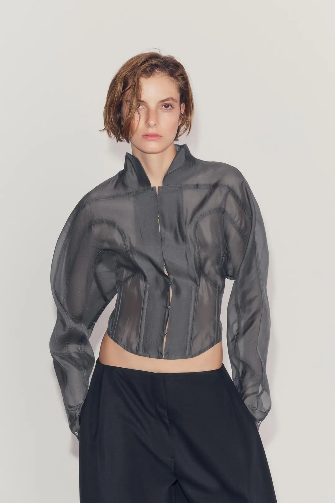 Рубашка-корсет ZW Collection, Zara