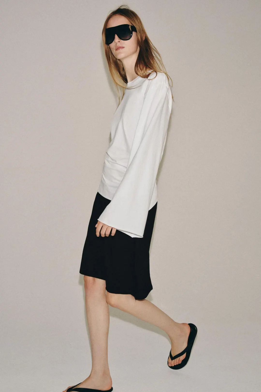 Лонгслив из хлопка, Zara
