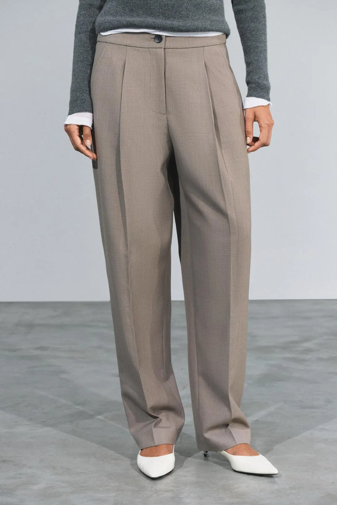 Брюки из смесовой шерсти ZW Collection, Zara