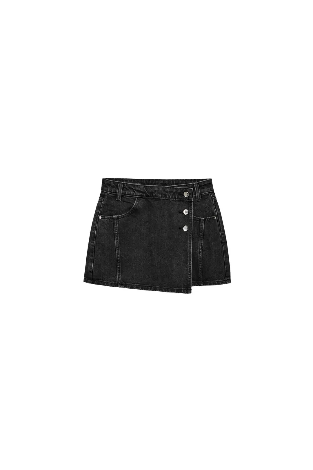 Джинсовая юбка-шорты на запах Z1975, Zara