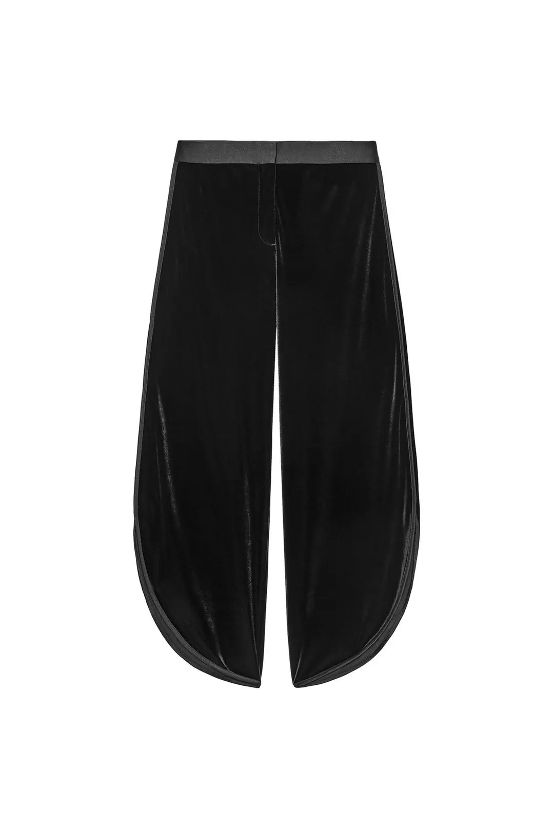 Бархатные брюки с разрезами ZW Collection, Zara