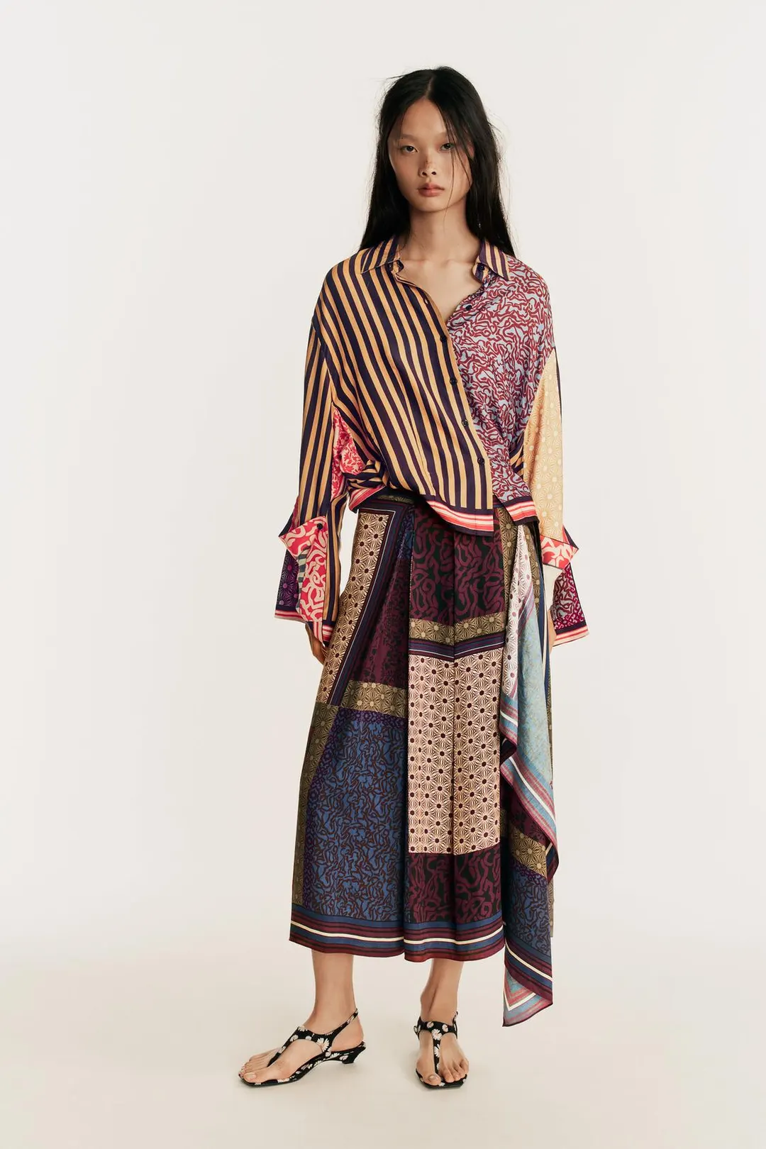 Юбка-парео с принтом Limited Edition, Zara