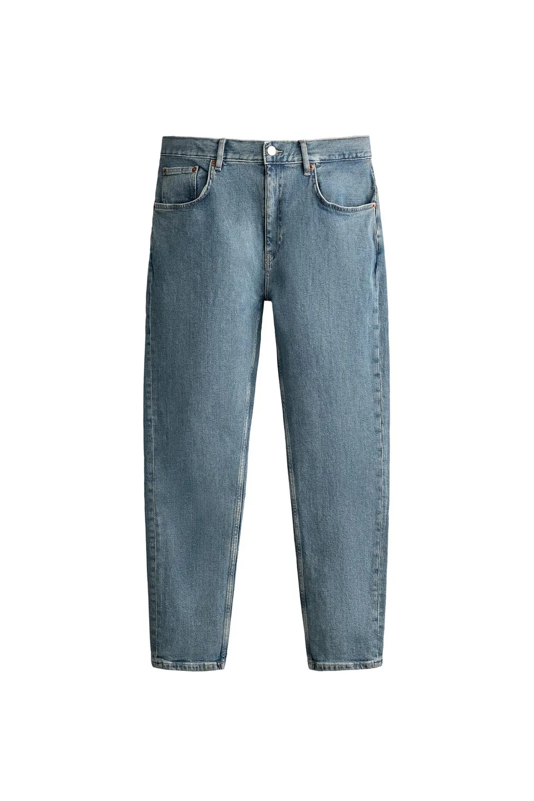 Джинсы укороченные зауженного кроя, Zara