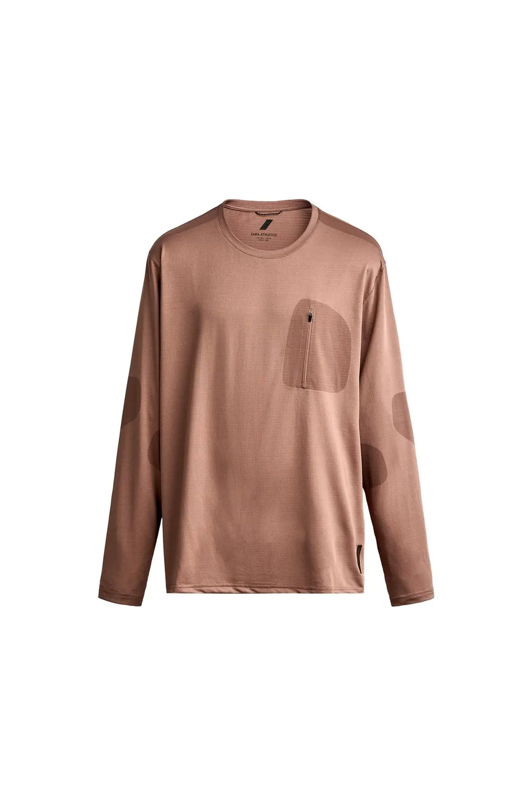 Технологичная футболка с длинными рукавами и карманом, Zara