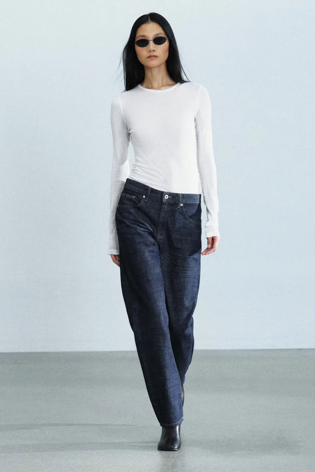 Джинсы прямого кроя со средней посадкой ZW Collection, Zara