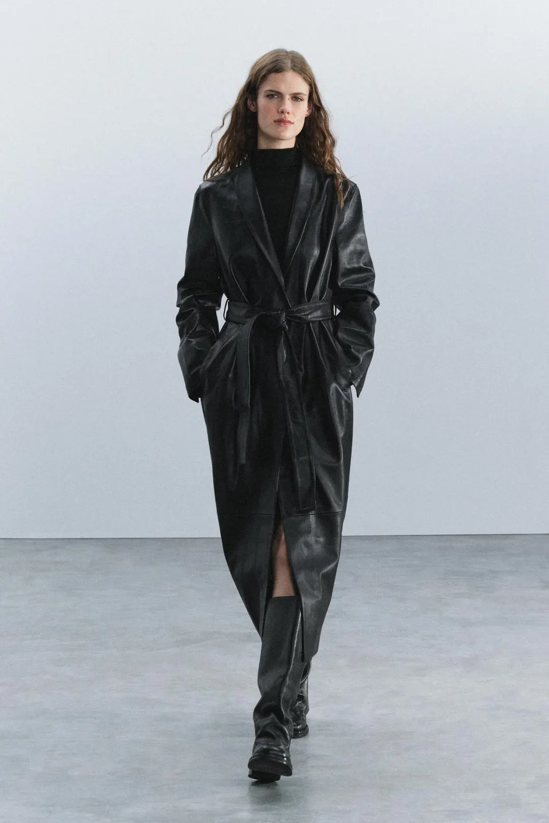 Кожаные байкерские сапоги, Zara