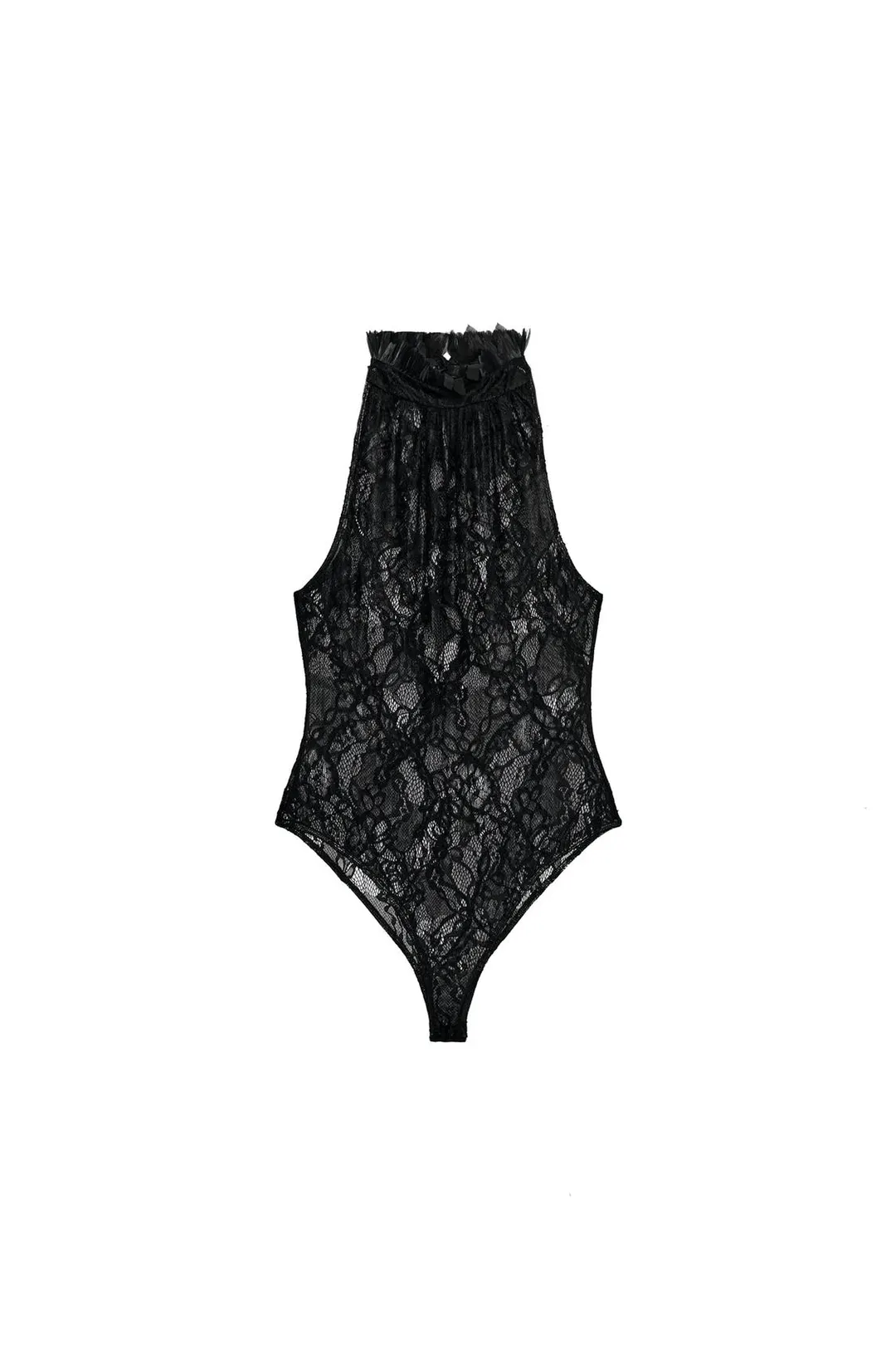 Кружевное боди халтер, Zara