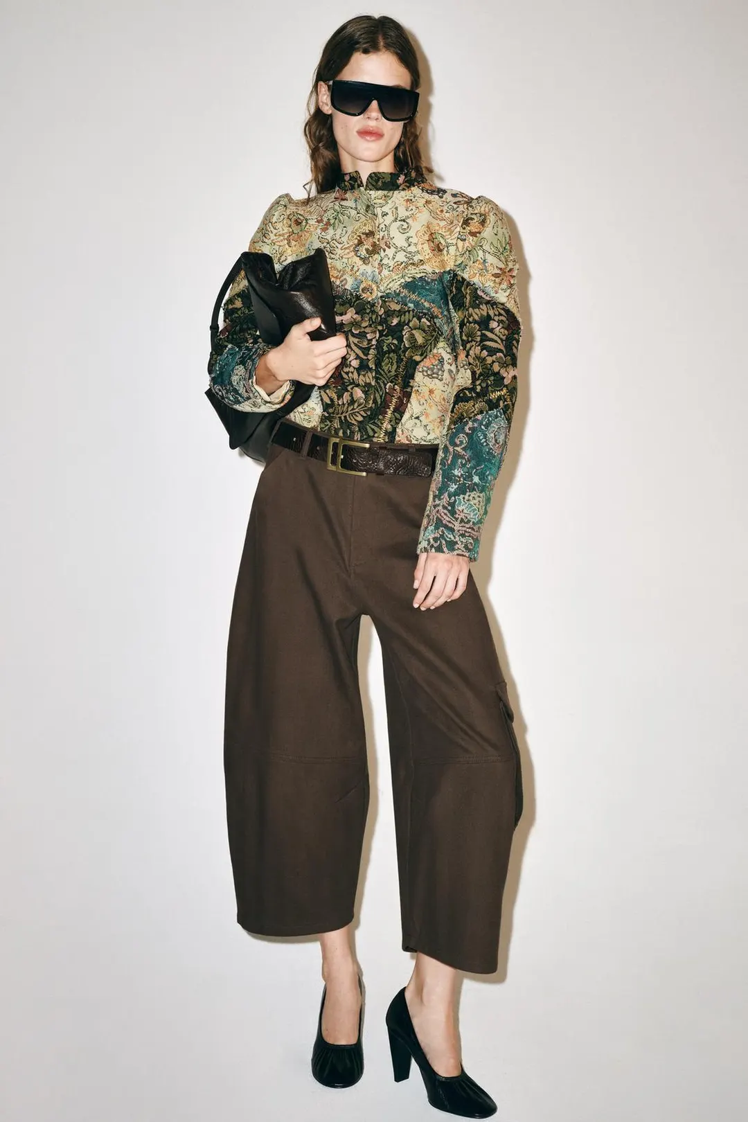 Брюки капри карго ZW Collection, Zara