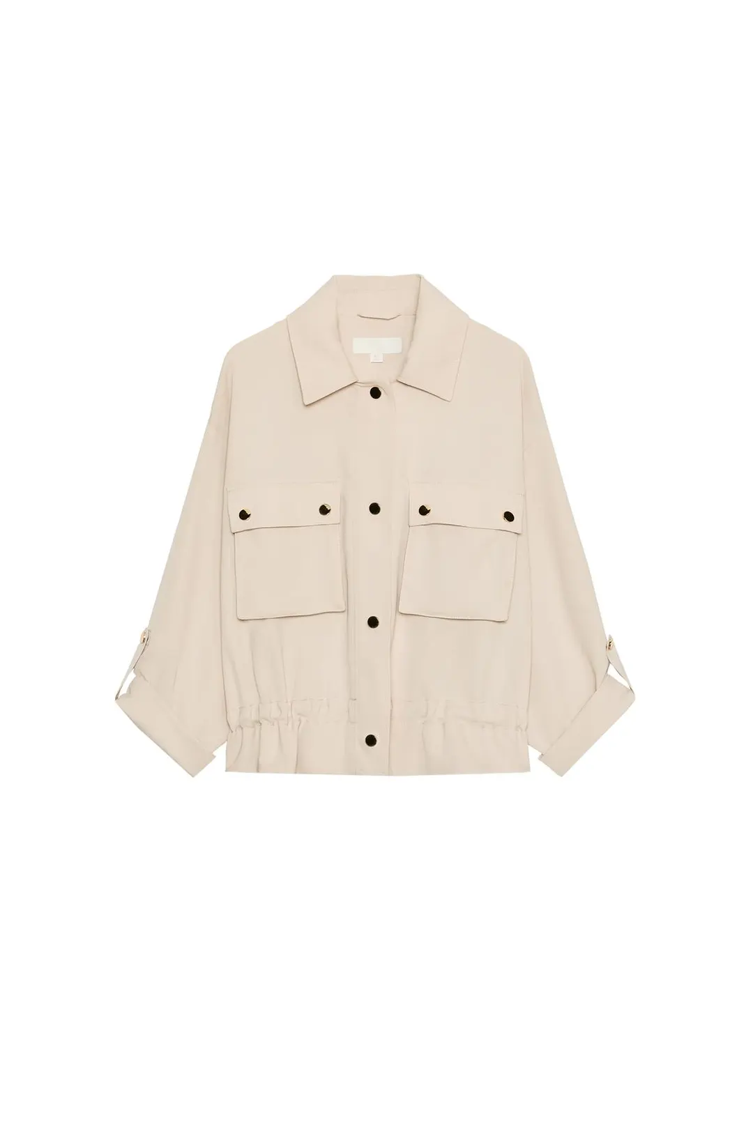 Куртка сафари с подвернутыми рукавами, Zara