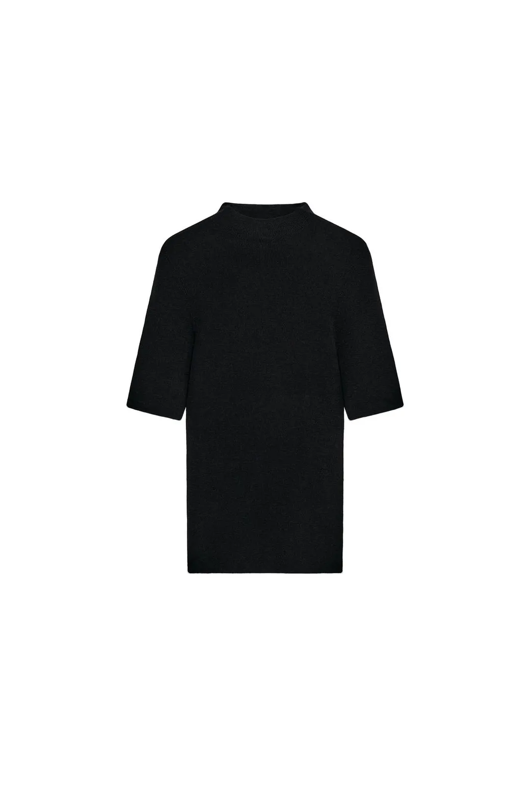 Топ с короткими рукавами из 100% тонкой шерсти, Zara
