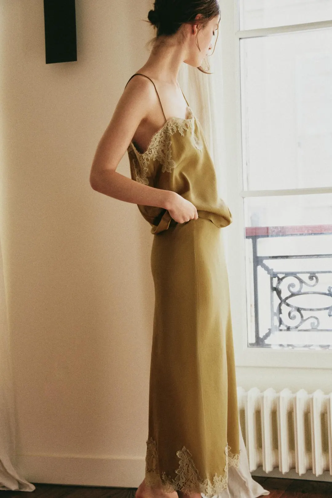 Кружевная юбка миди, Zara