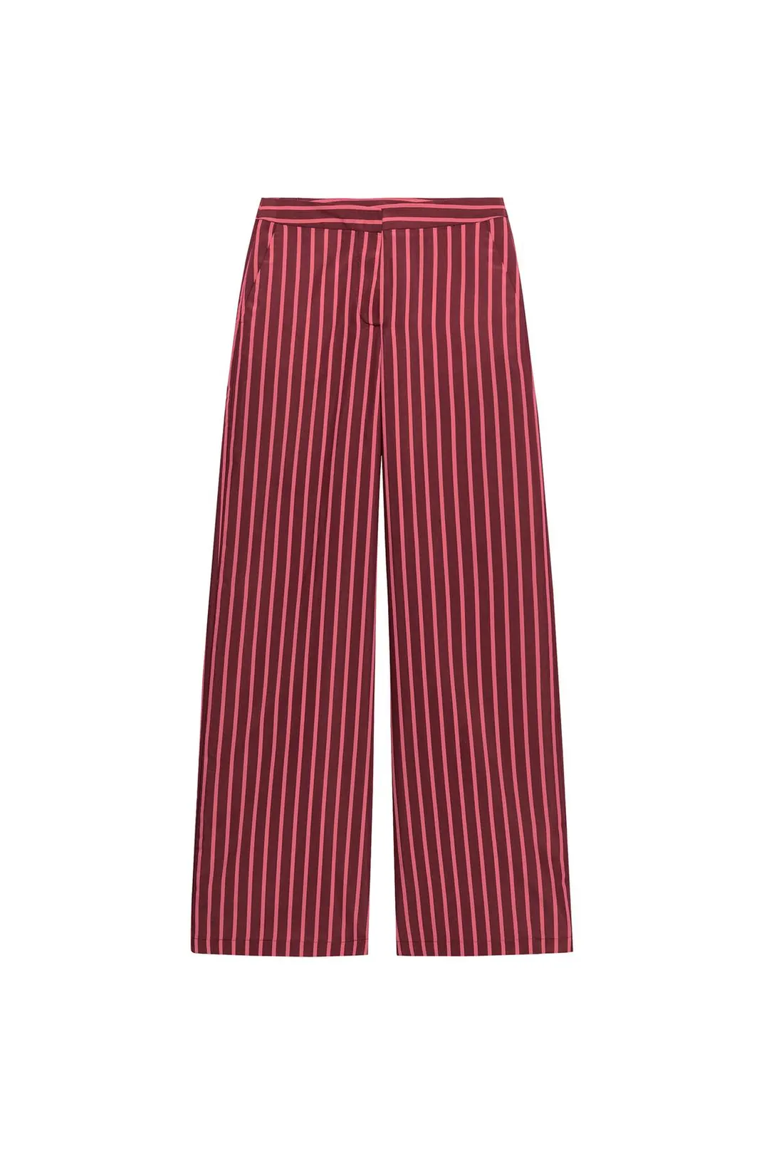 Брюки в полоску с широкими штанинами, Zara