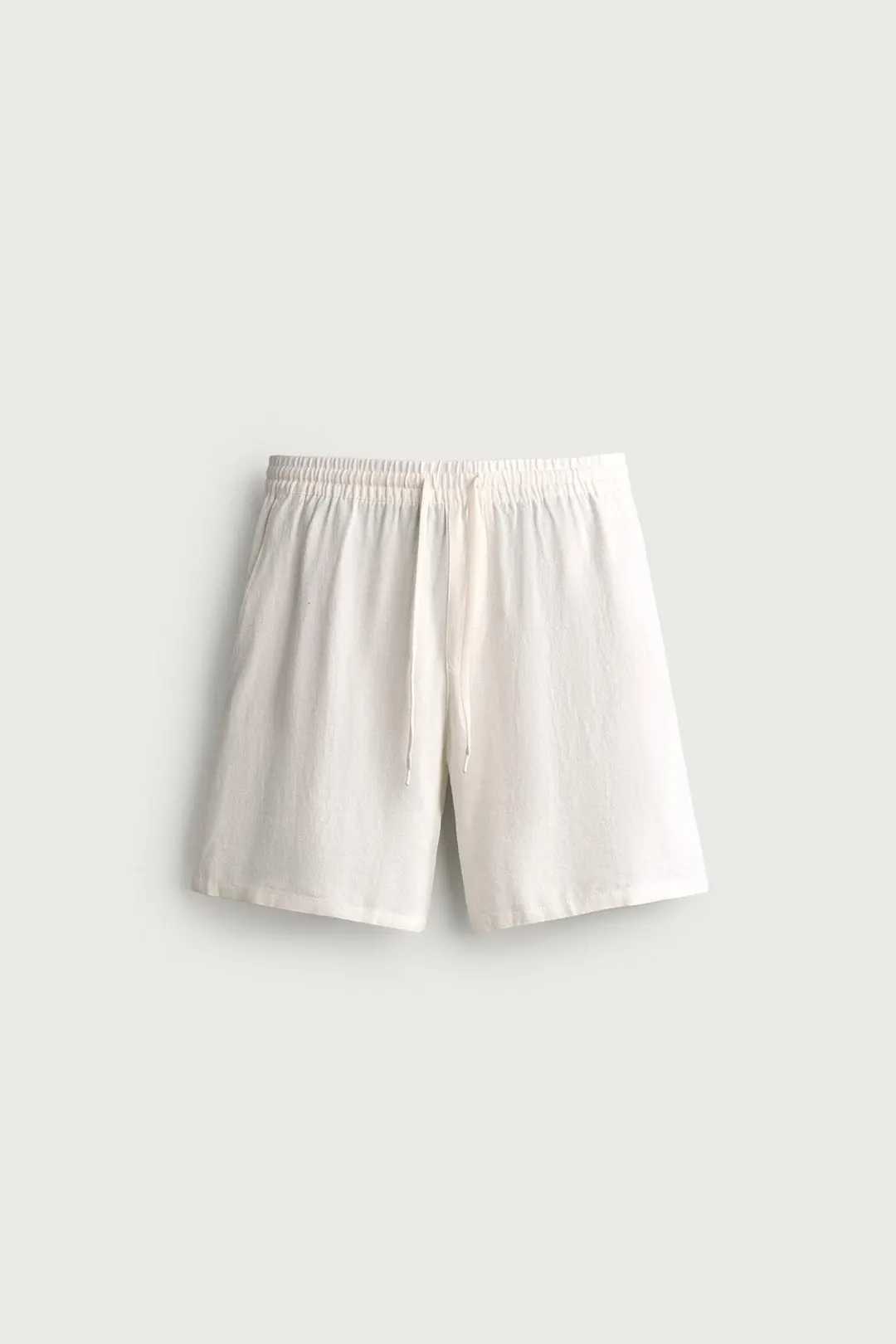 Бермуды свободного кроя из вискозы и льна, Zara