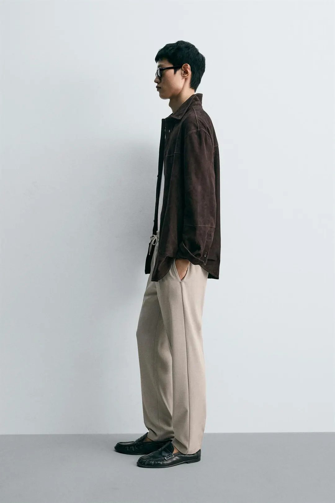 Брюки комфортного кроя с эластичным поясом, Zara
