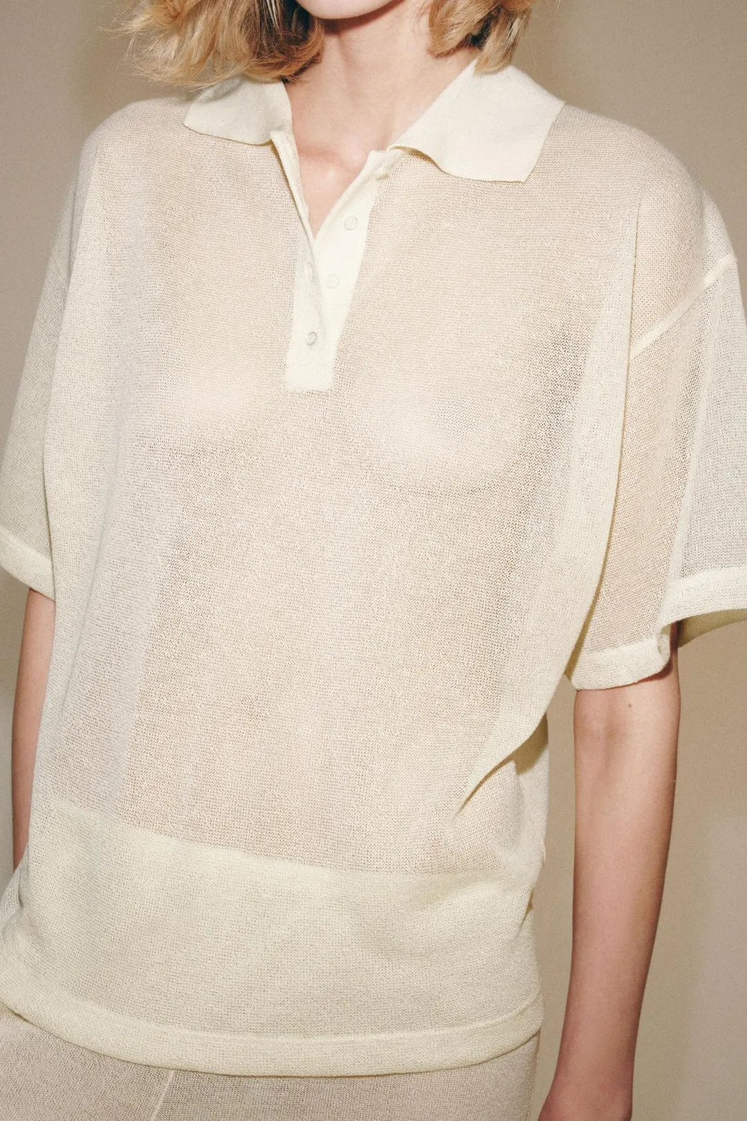 Поло фактурной вязки, Zara