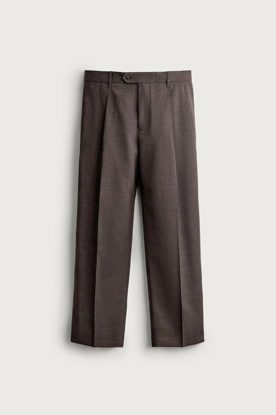 Брюки со складками из 100% шерсти MANTECO®, Zara
