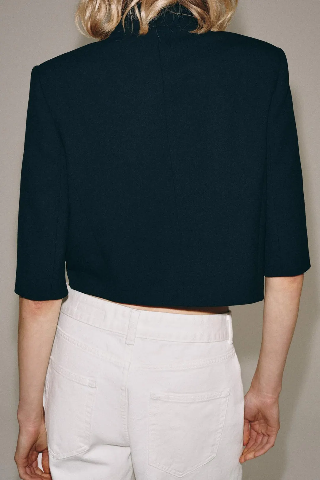 Укороченный жакет с короткими рукавами ZW Collection, Zara
