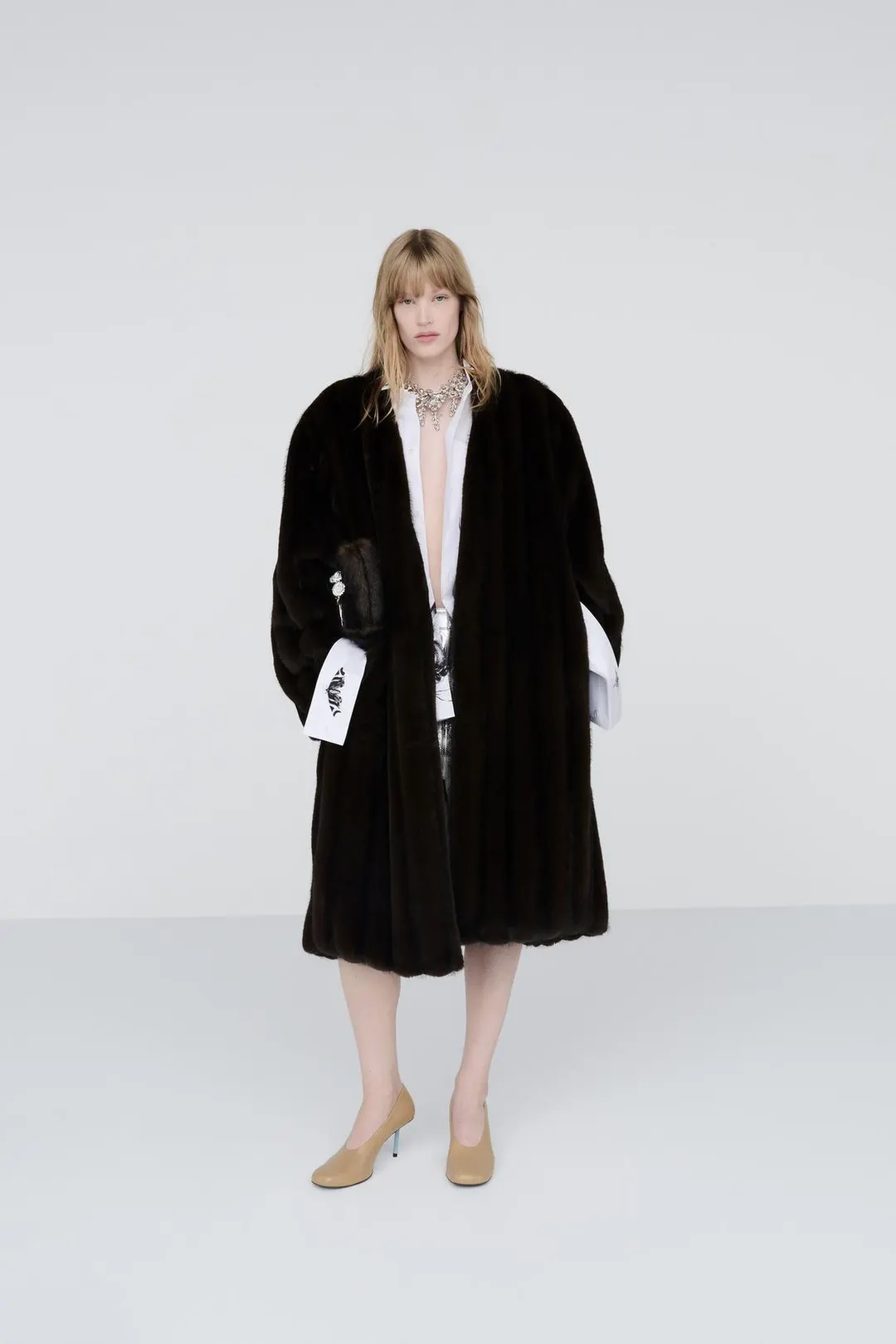 Туфли кожаные Limited Edition на каблуке, Zara