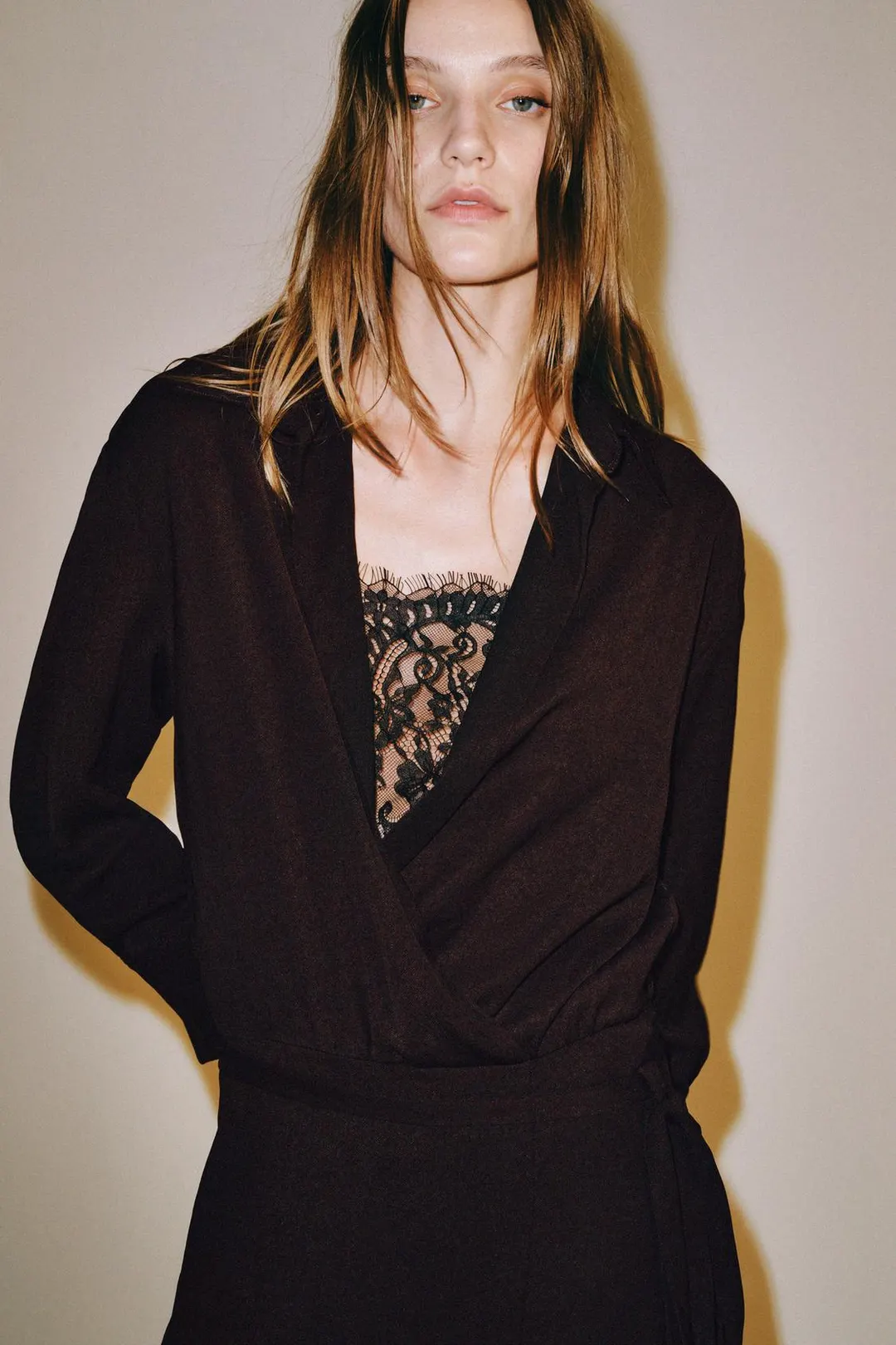 Платье-комбинация с запахом ZW Collection, Zara