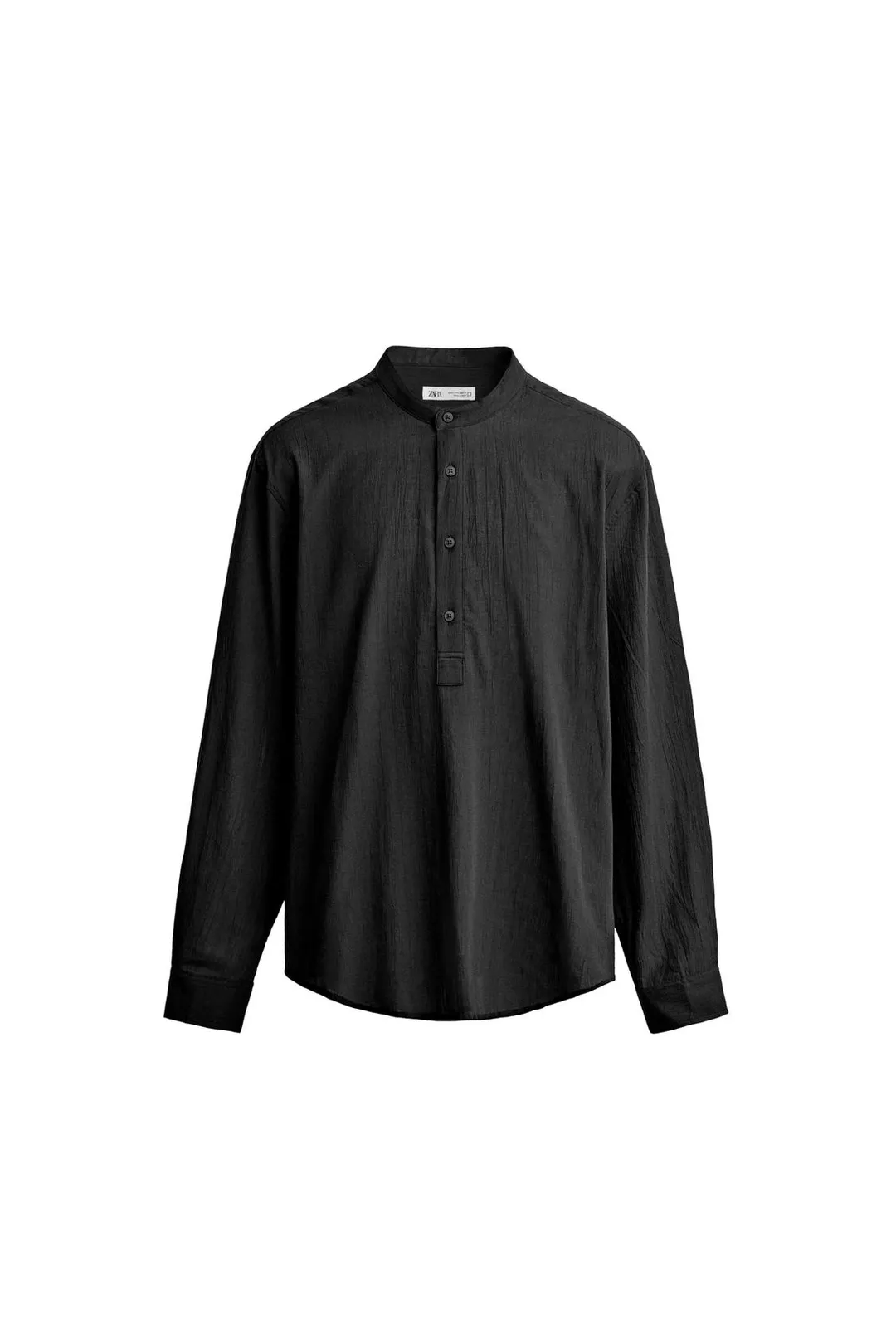 Поло с эффектом жатой ткани, Zara