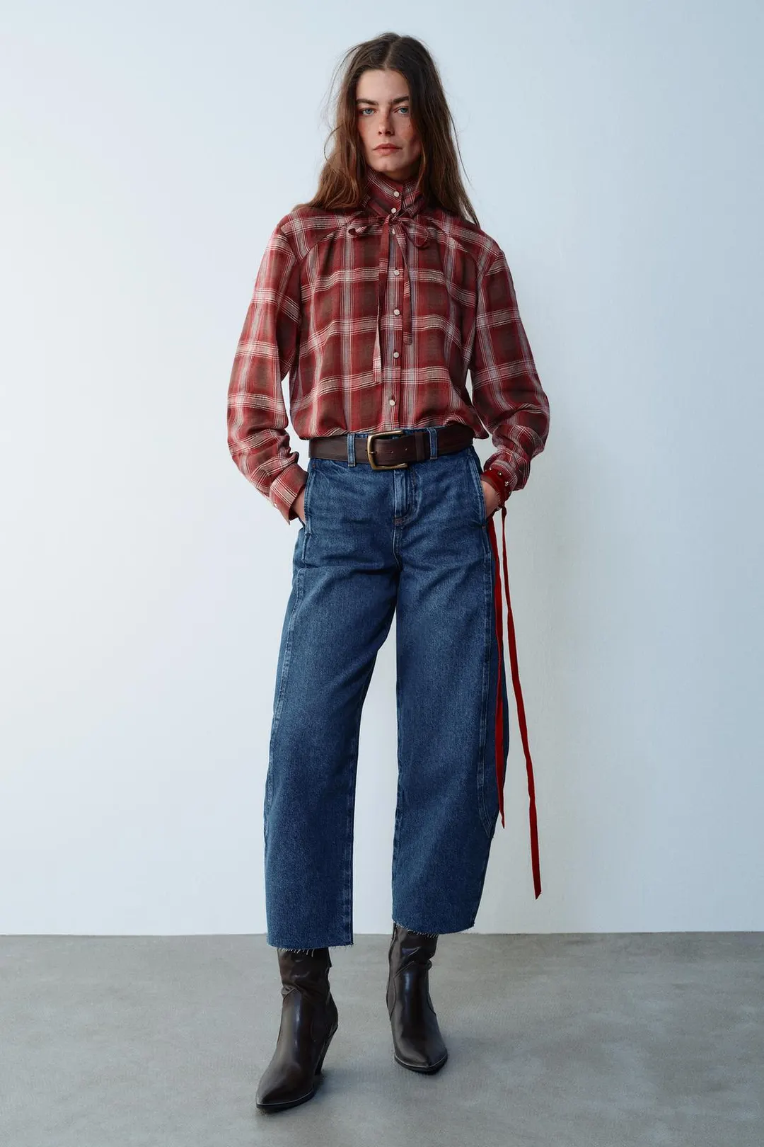 Джинсы Z1975 силуэта barrel, Zara