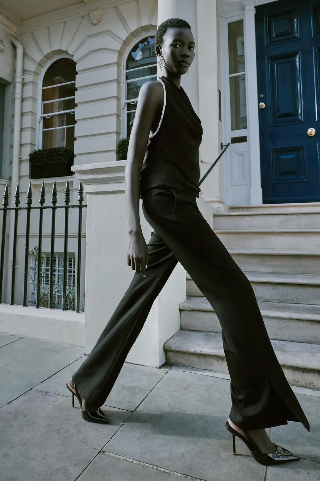 Туфли на каблуке с металлической деталью, Zara