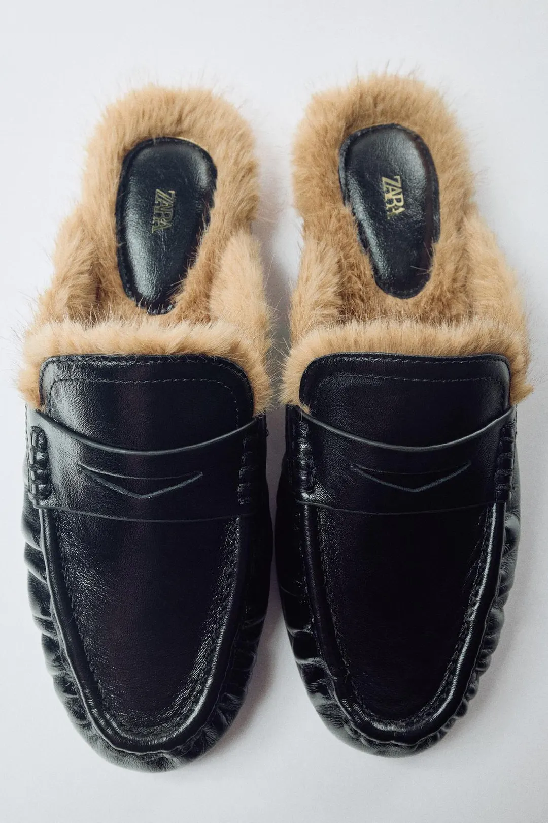 Мюли-лоферы из кожи, Zara