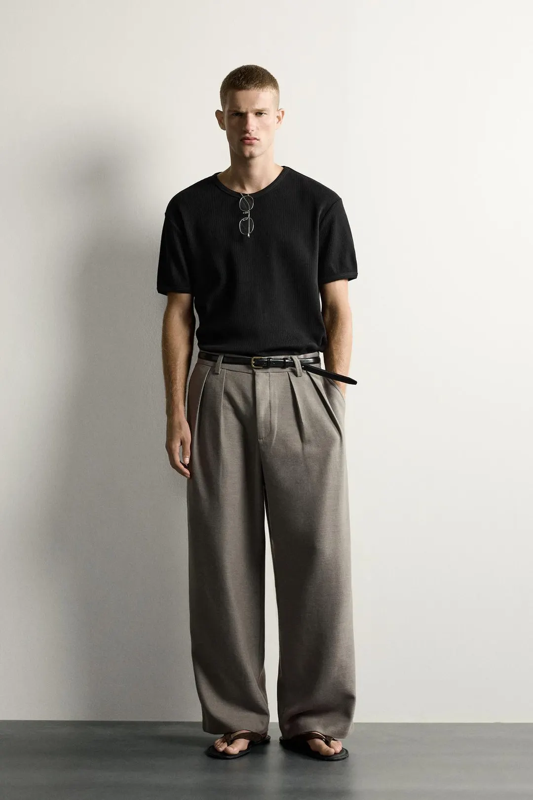 Футболка вафельной вязки, Zara