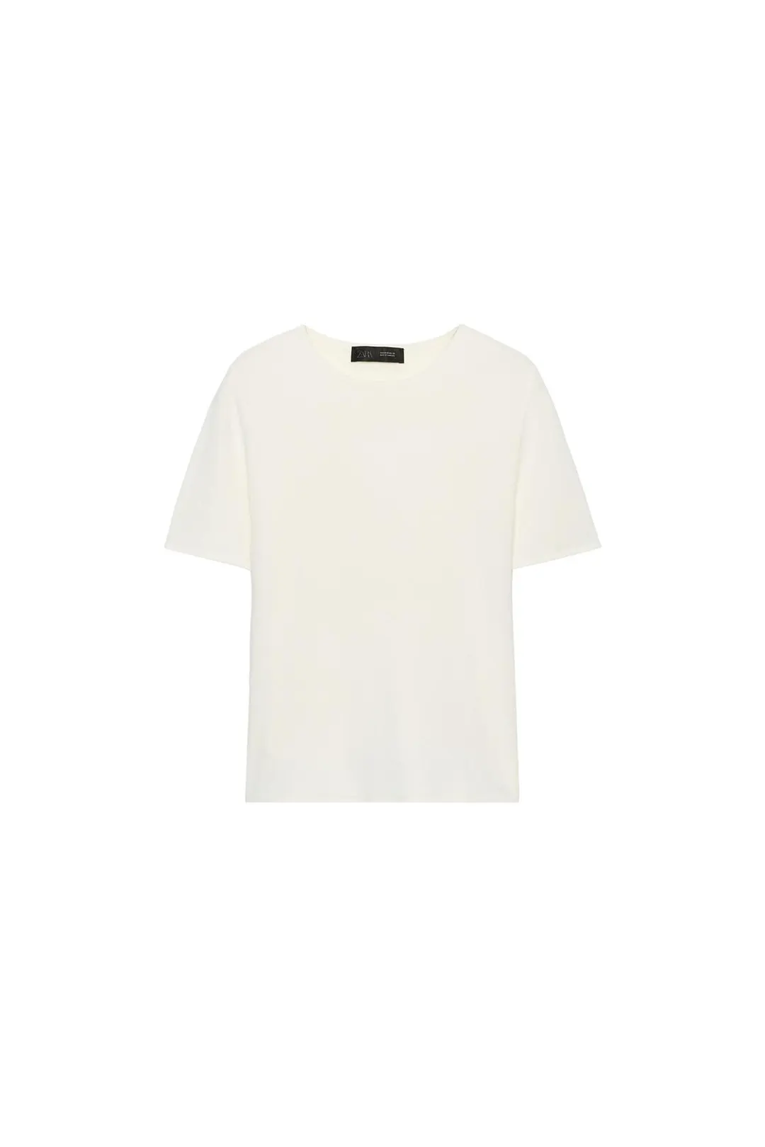 Вязаный топ с короткими рукавами, Zara
