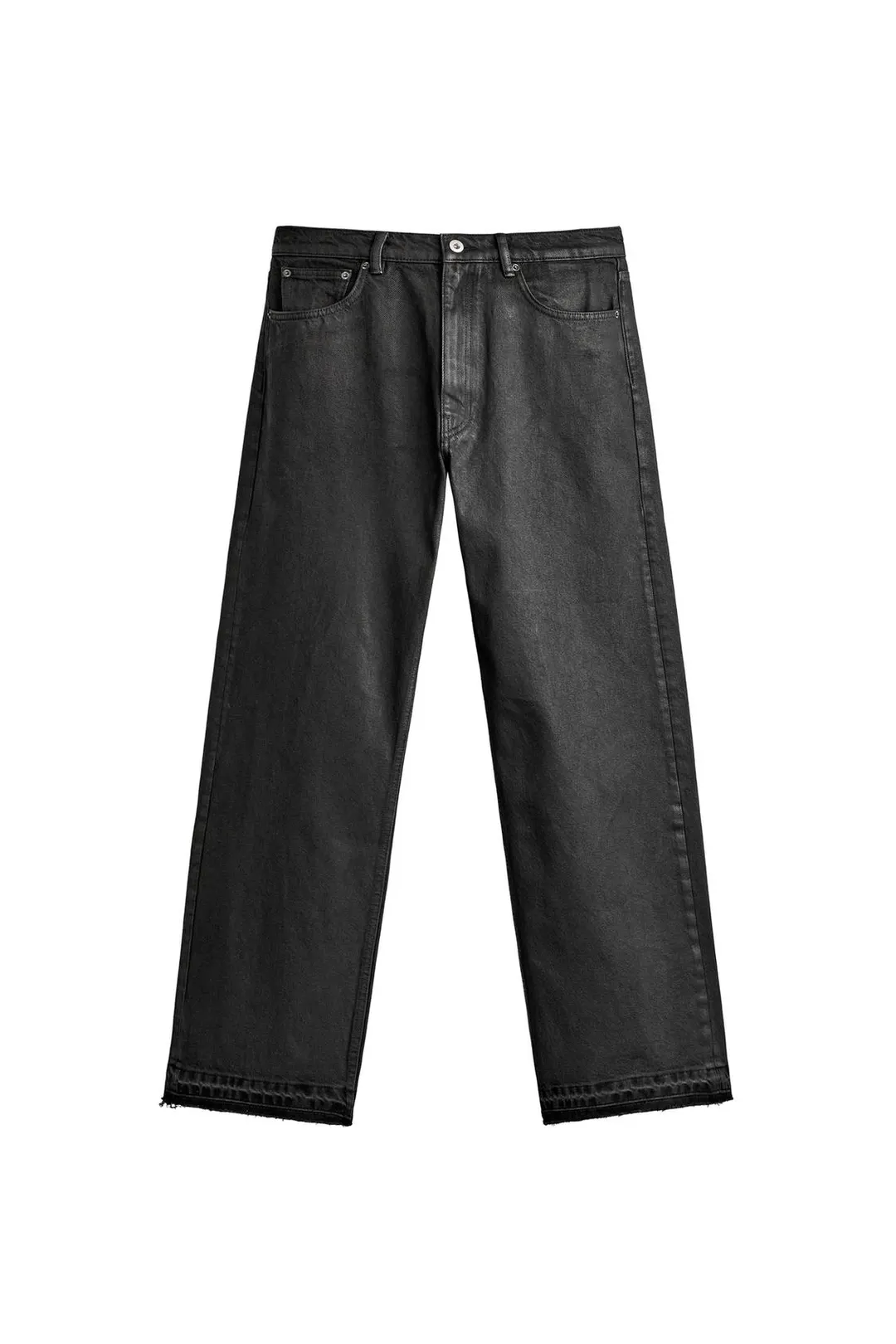 Джинсы свободного кроя с вощеным эффектом, Zara