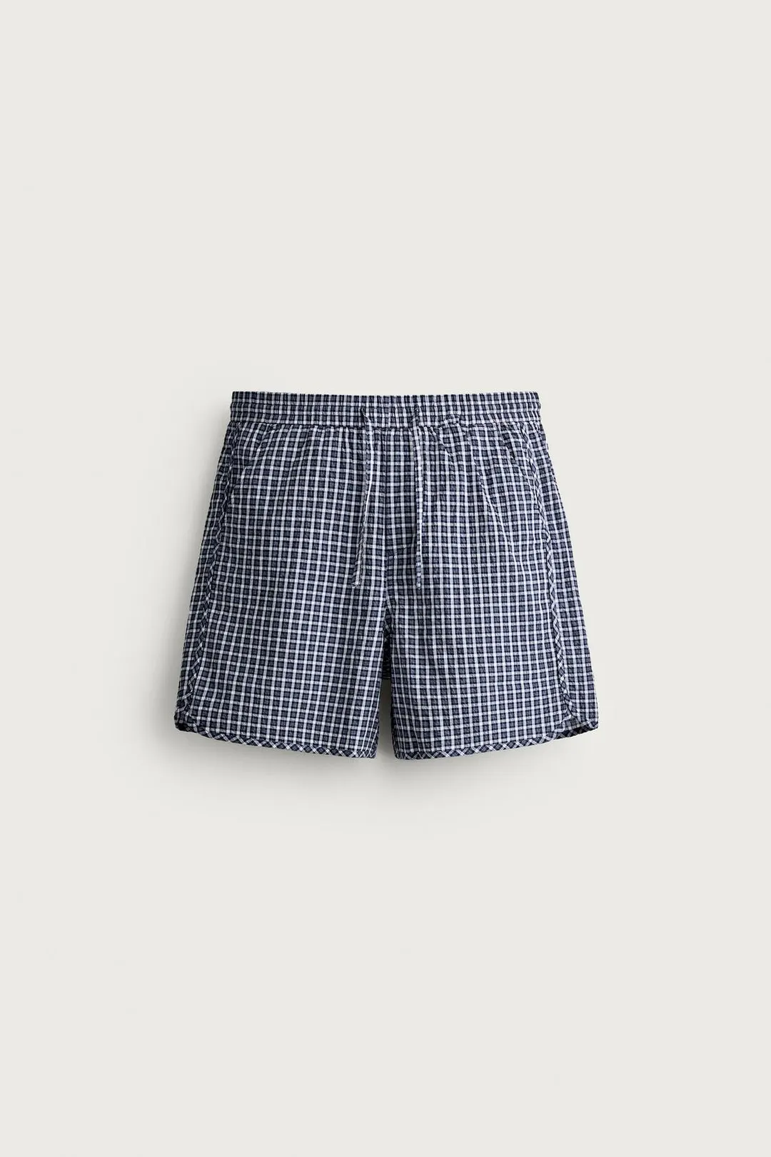 Бермуды из фактурной ткани в клетку, Zara