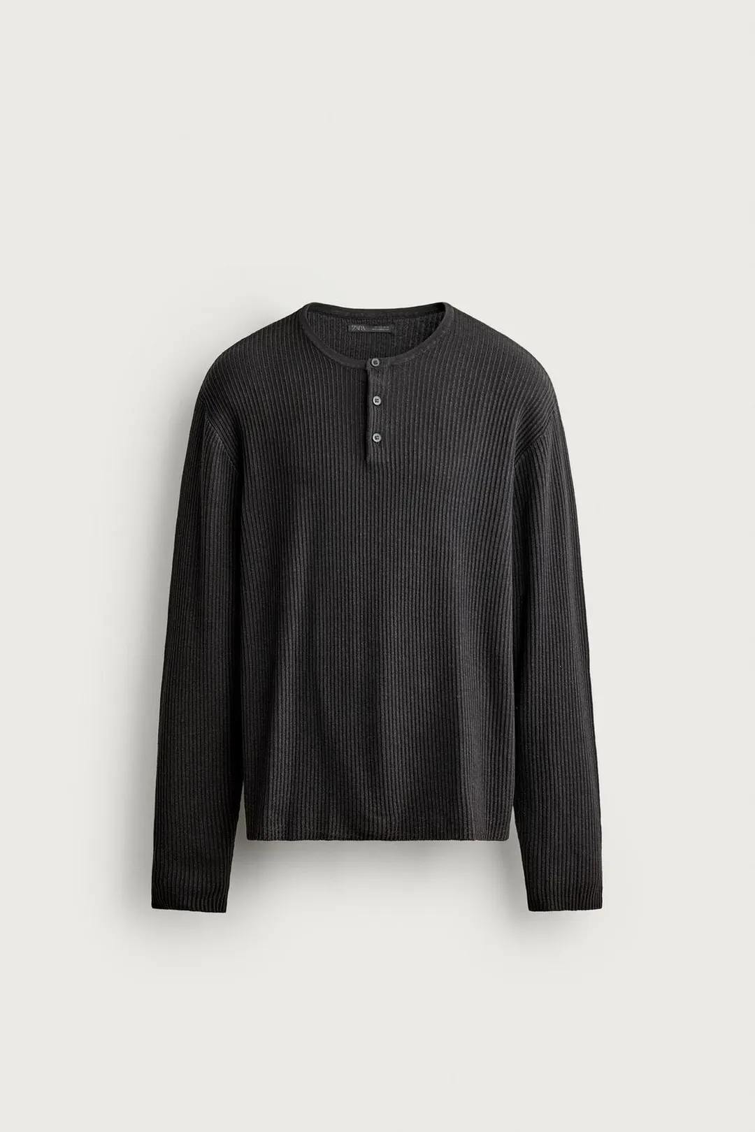 Трикотажная футболка хенли, Zara