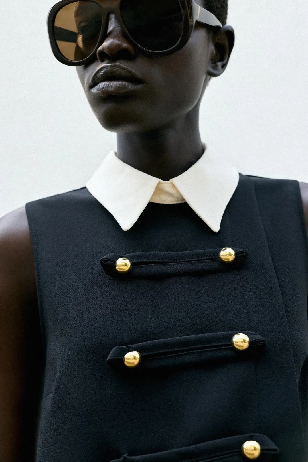 Короткое платье с застежками-клевантами, Zara