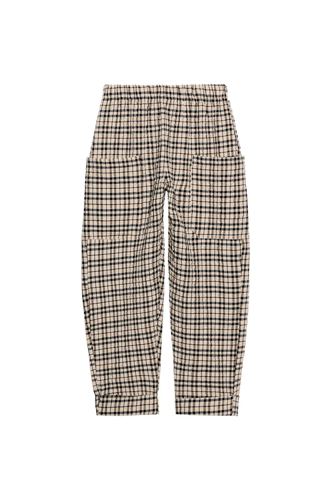 Брюки в клетку с эластичным поясом, Zara