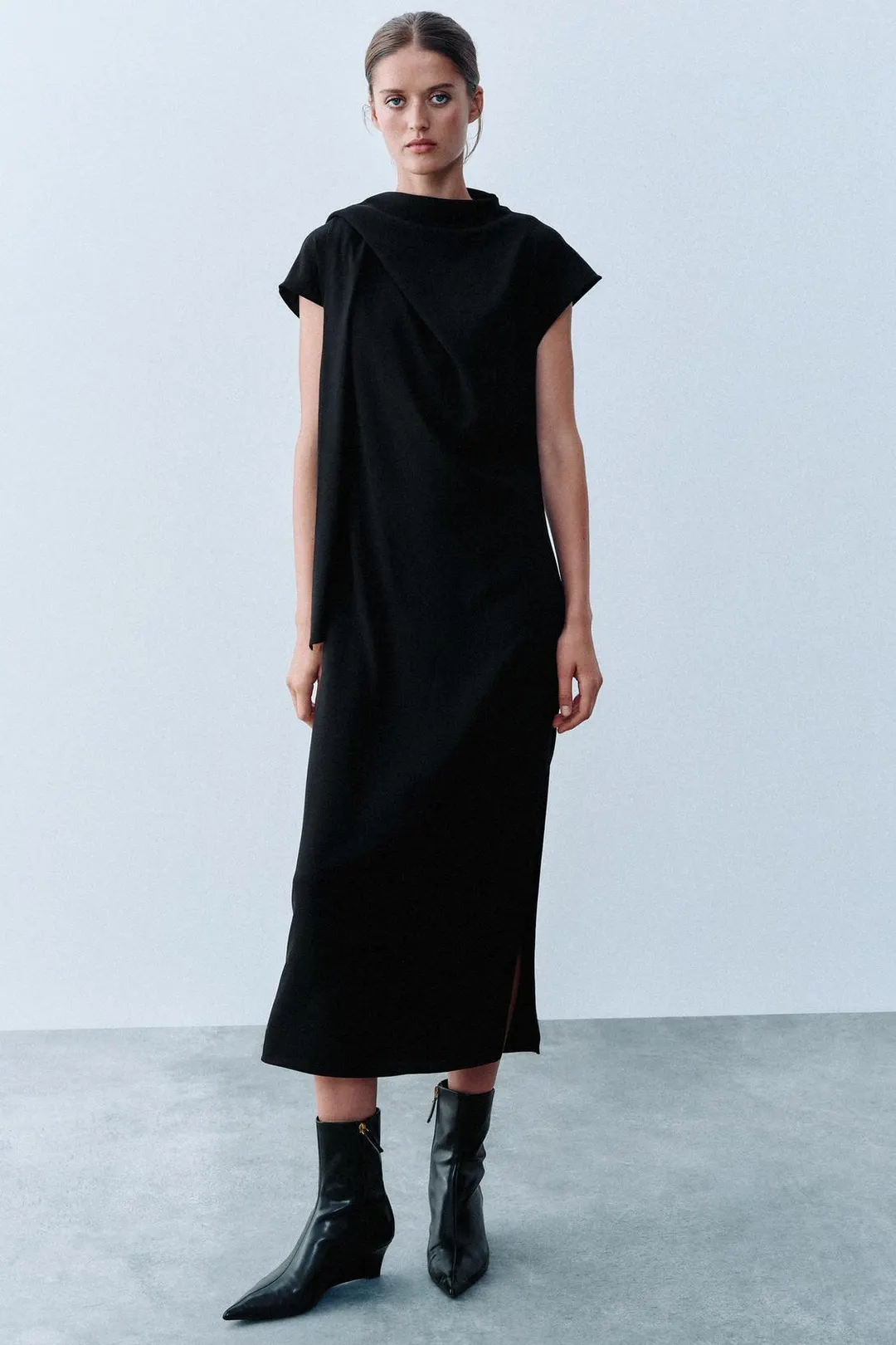 Платье миди с платочным принтом, Zara