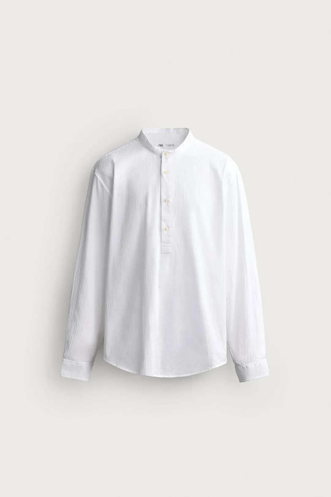 Поло с эффектом жатой ткани, Zara
