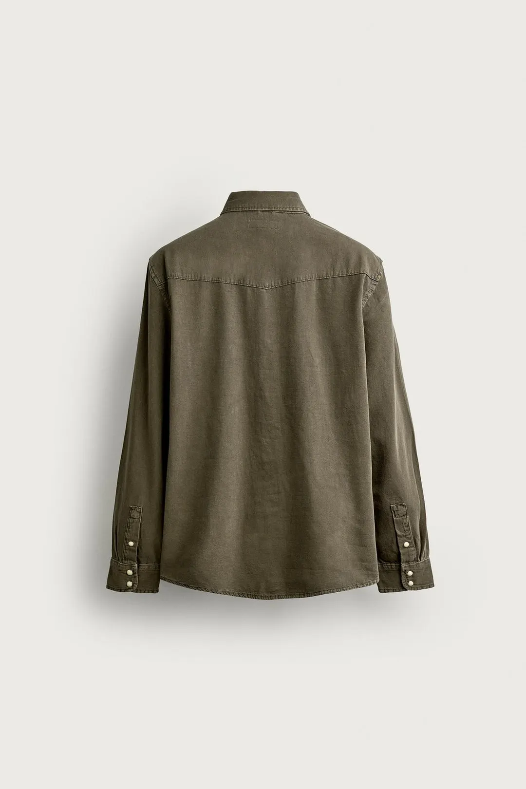 Джинсовая рубашка прямого кроя в стиле вестерн, Zara