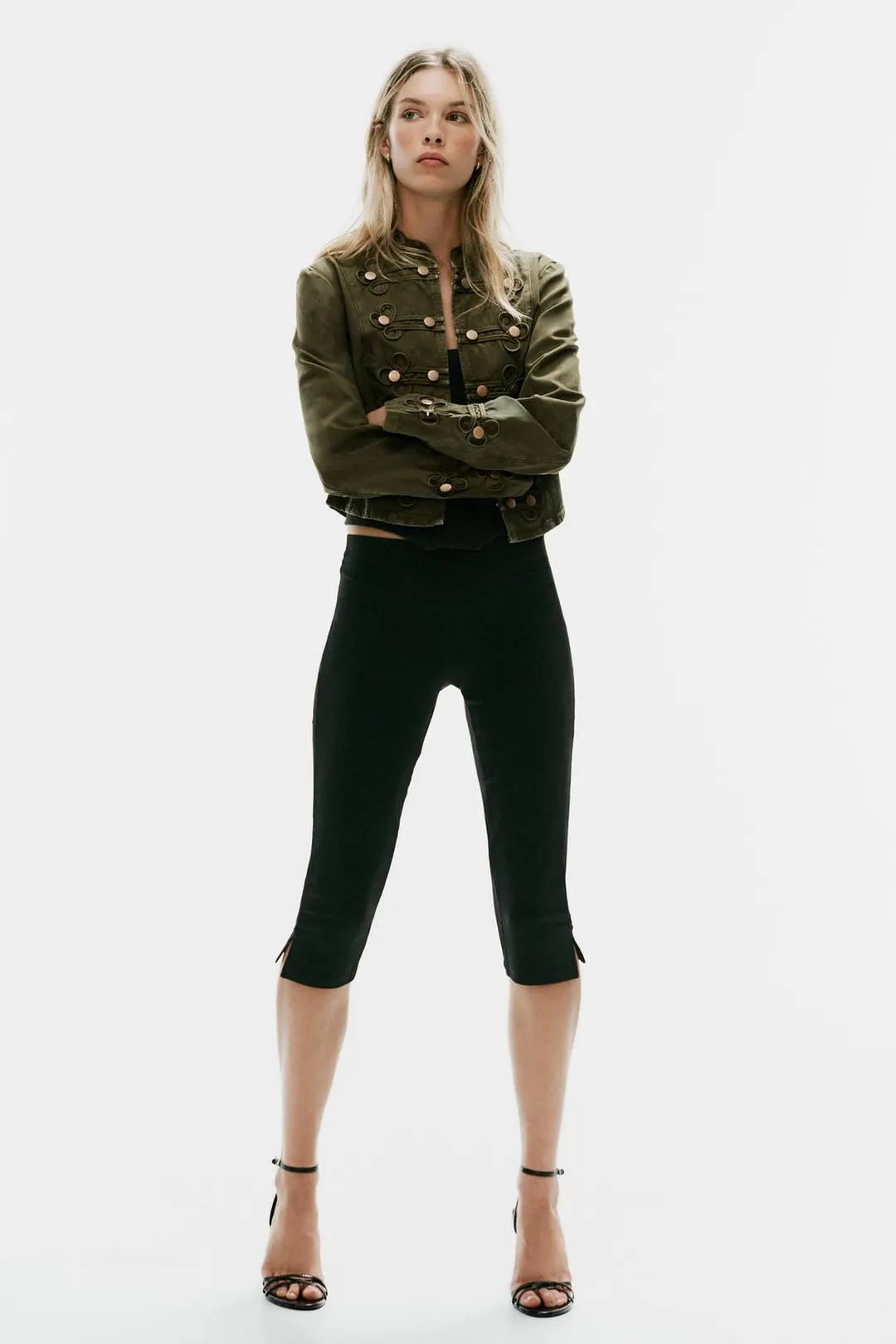 Куртка джинсовая на пуговицах TRF, Zara