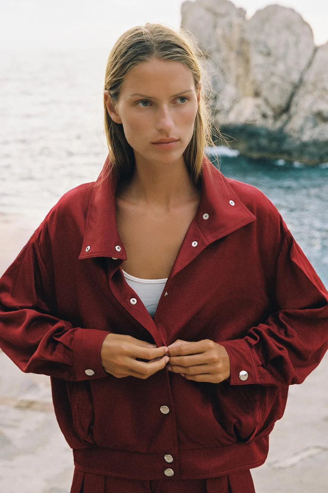 Куртка-бомбер с высокой горловиной, Zara