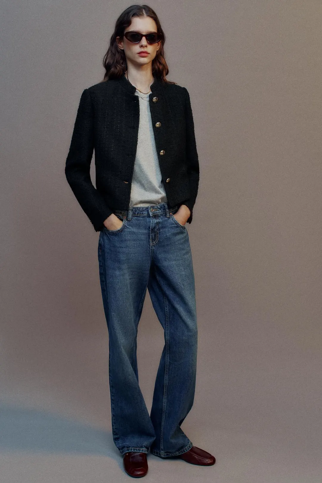 Блейзер с боковым хлястиком, Zara