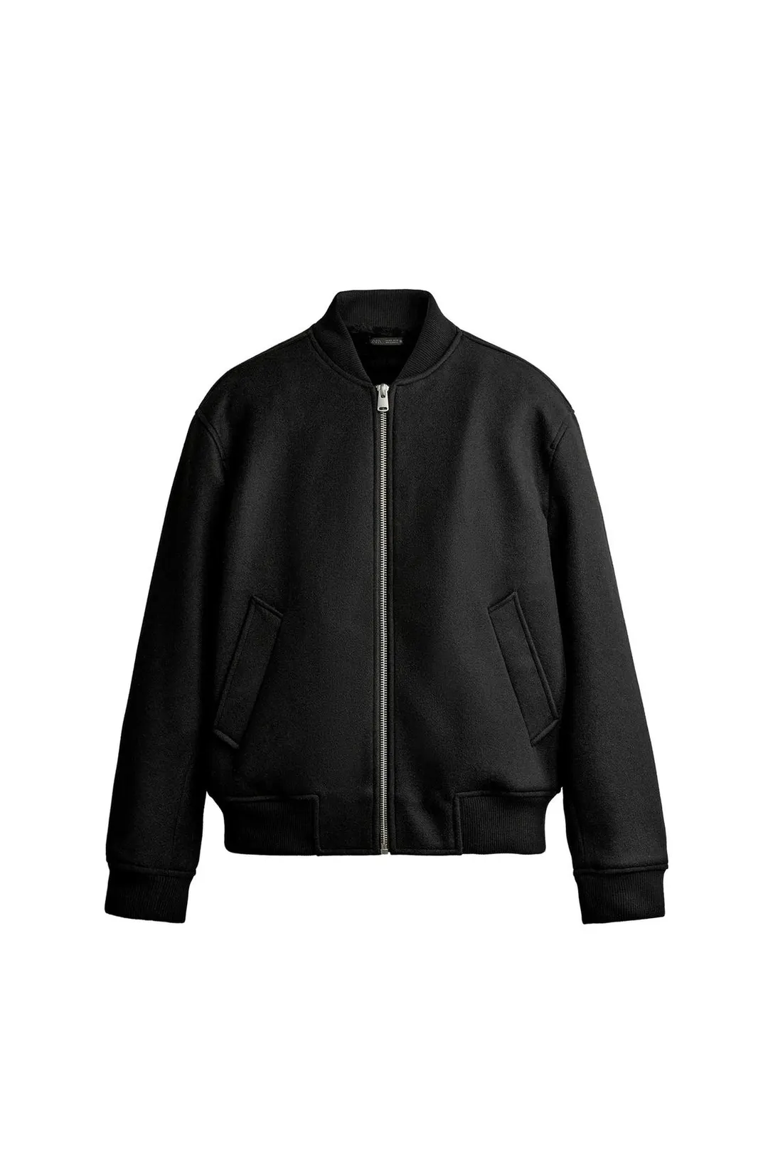 Комбинированный бомбер из искусственного меха, Zara