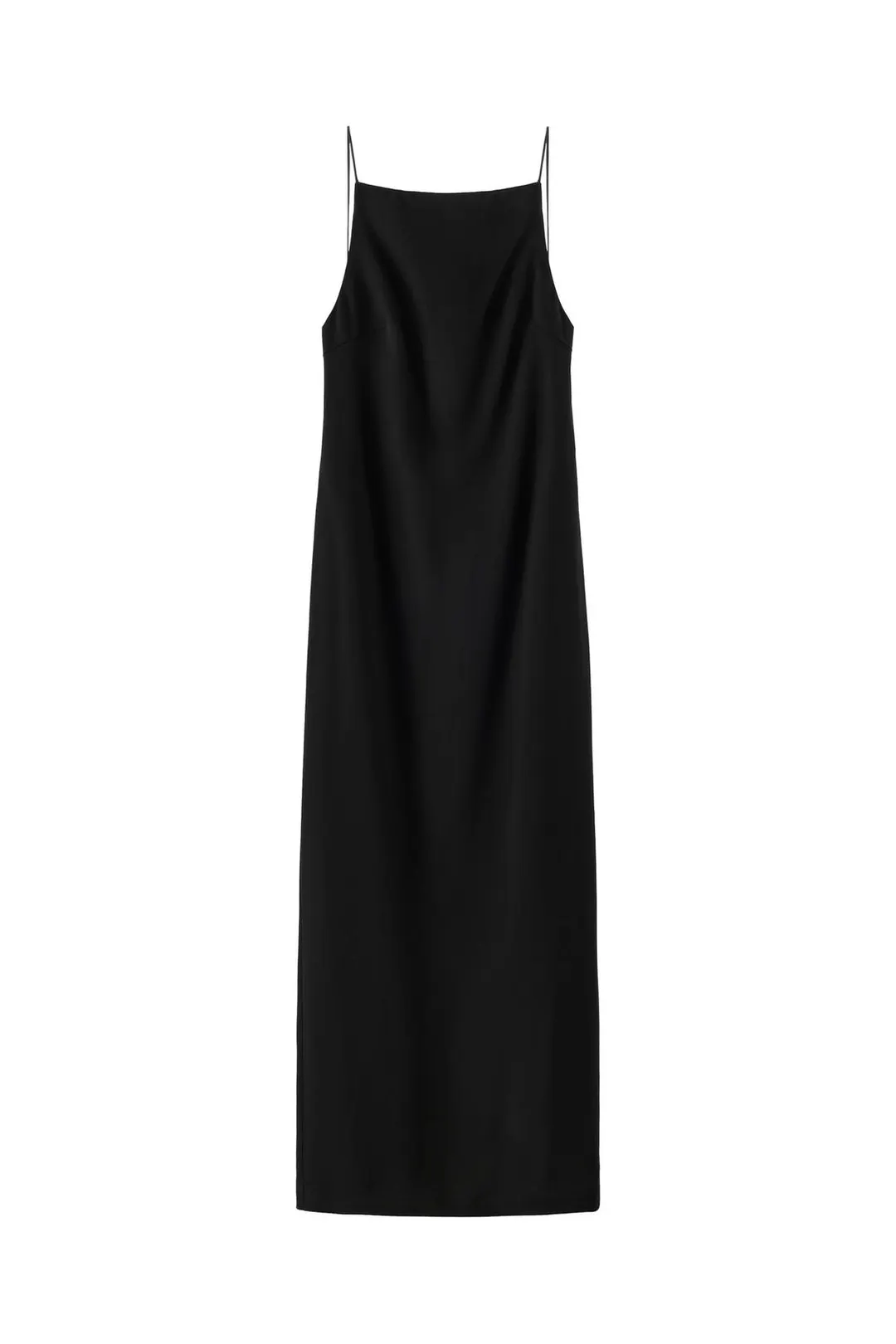 Длинное платье на бретелях из смесовой вискозы, Zara